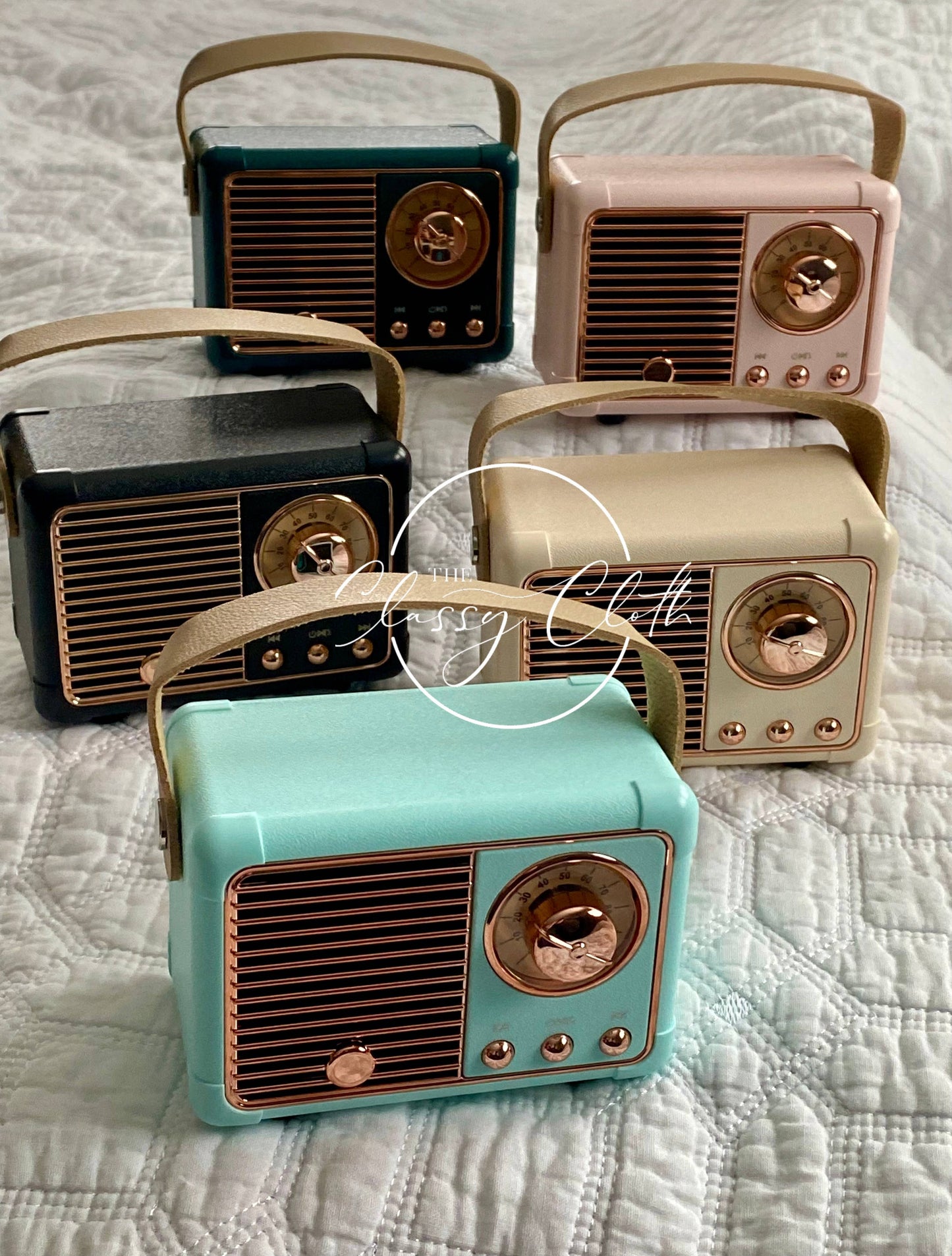 Retro Radio Wireless Speaker - Blush Pink RTS