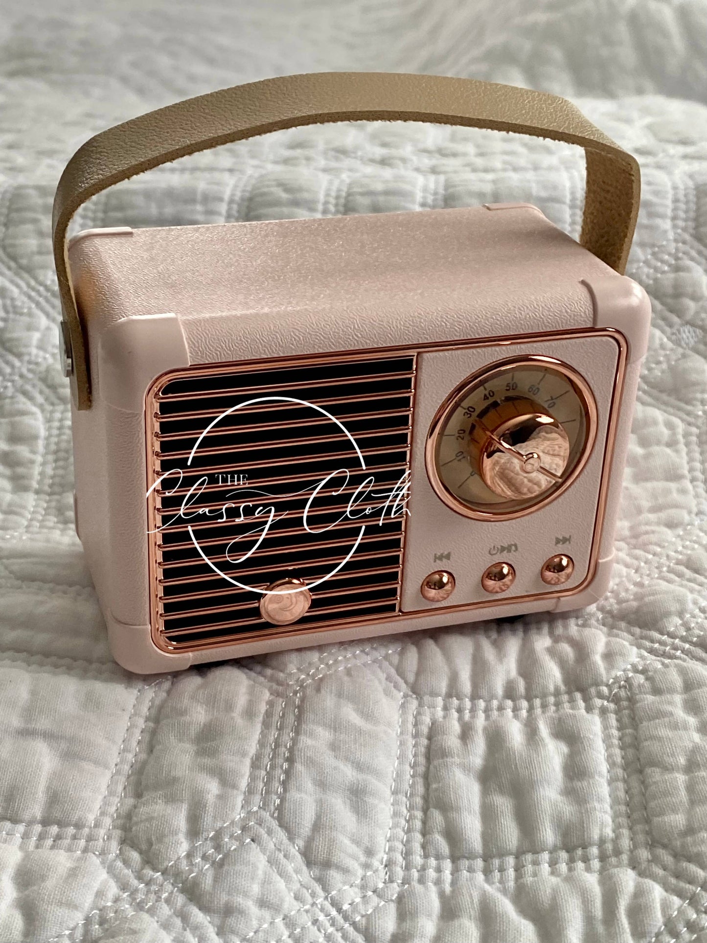 Retro Radio Wireless Speaker - Blush Pink RTS