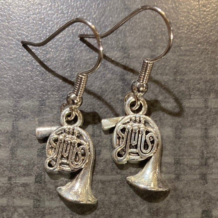 Earrings, French Horn