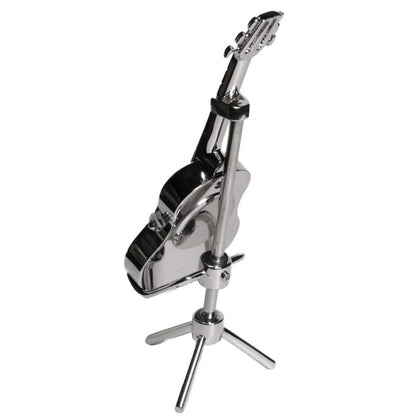 Desk Clock, Acoustic Guitar, Silver