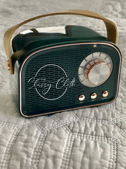 Vintage Bluetooth Radio - Black Green RTS