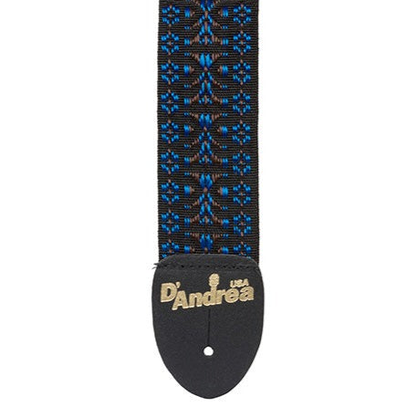 Guitar Strap, Woven Blue by D'Andrea USA