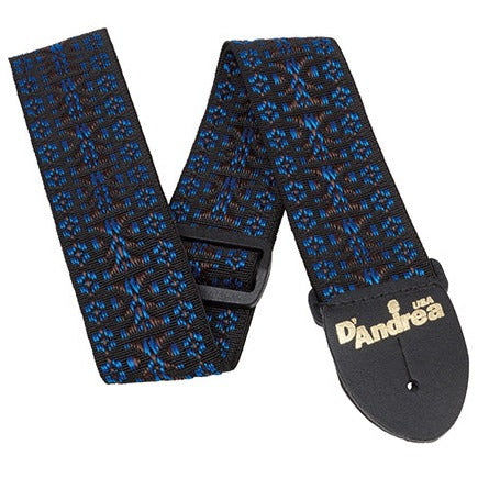 Guitar Strap, Woven Blue by D'Andrea USA