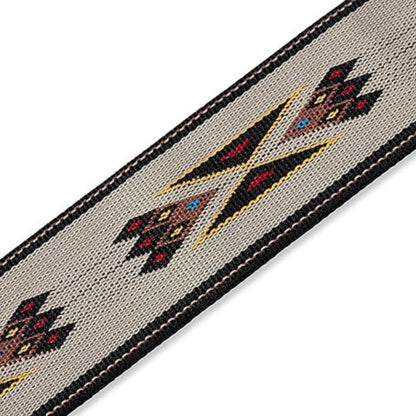 Guitar Strap, 2" Polypropylene Jacquard Weave Guitar Strap, Tan by Levy's Leathers