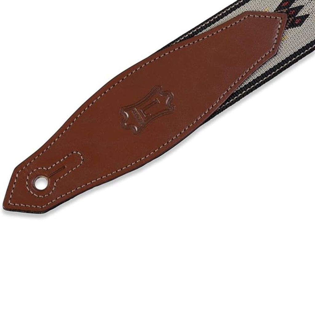 Guitar Strap, 2" Polypropylene Jacquard Weave Guitar Strap, Tan by Levy's Leathers