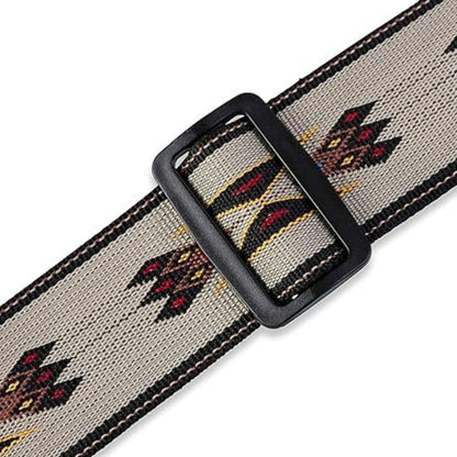 Guitar Strap, 2" Polypropylene Jacquard Weave Guitar Strap, Tan by Levy's Leathers