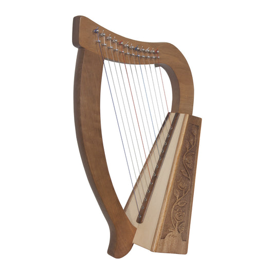 12-String Baby Harp, Roosebeck - Vine Carvings