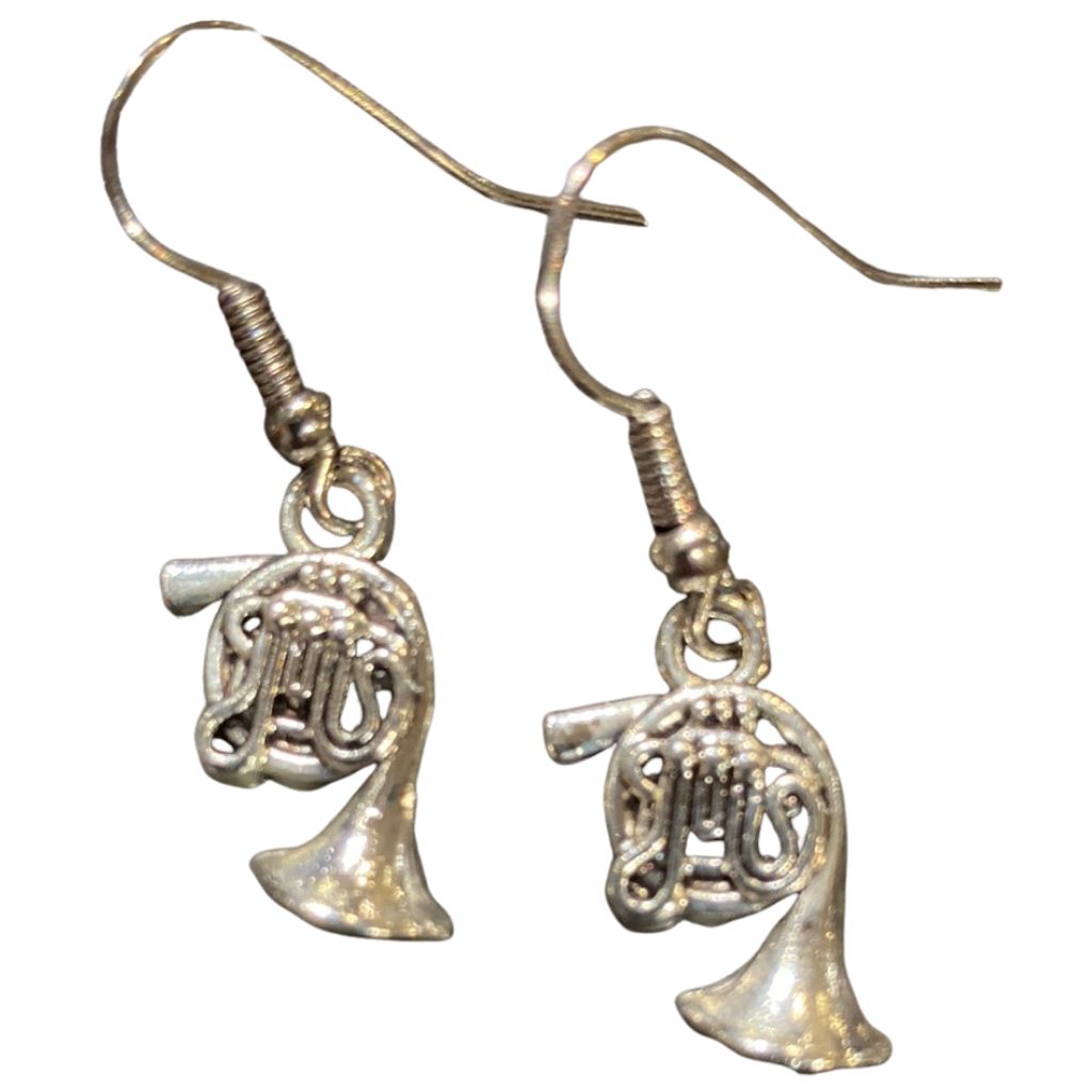 Earrings, French Horn