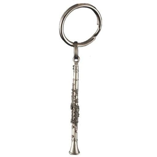 Keychain, Clarinet - Pewter