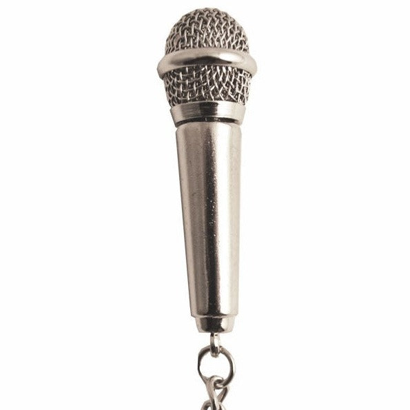 Keychain, Microphone, Silver