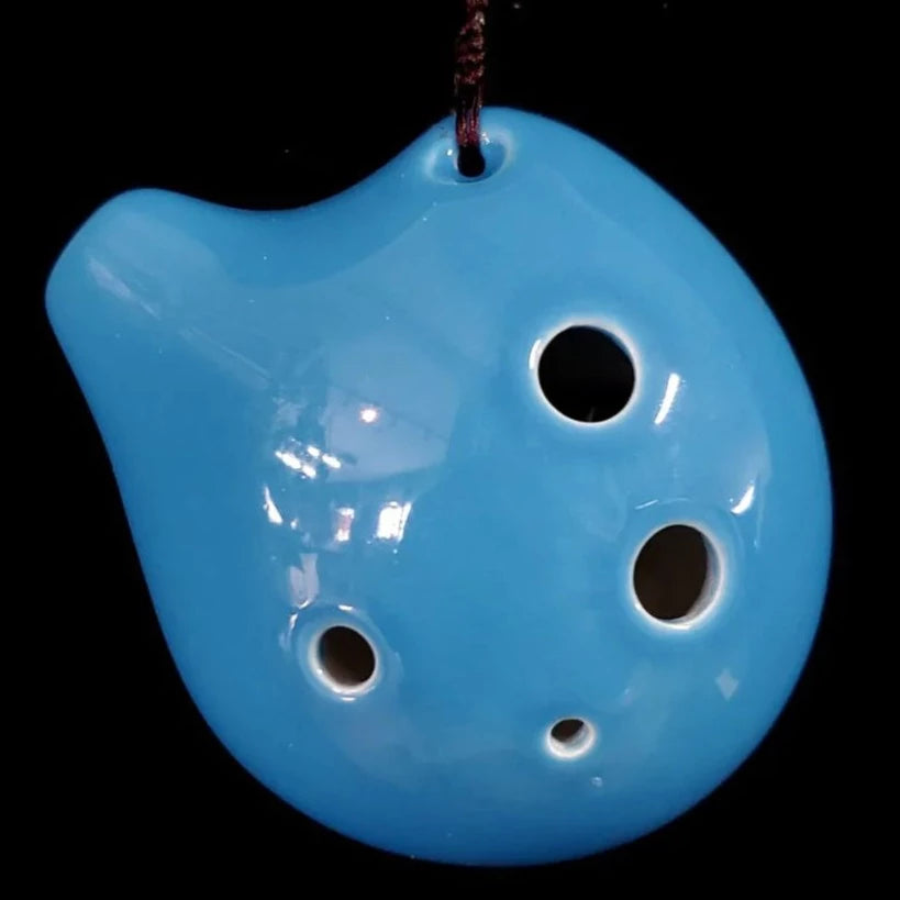 Alto C Ocarina, Seedpod Design, Sky Blue