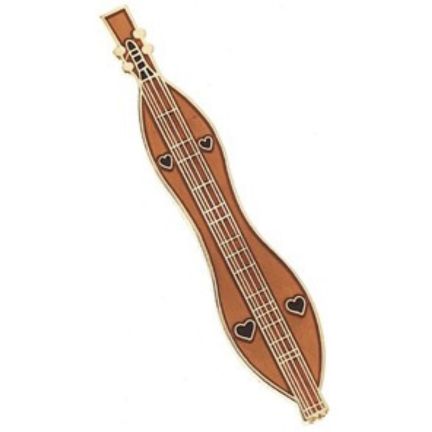 Pin / Tie Tack, Mountain Dulcimer