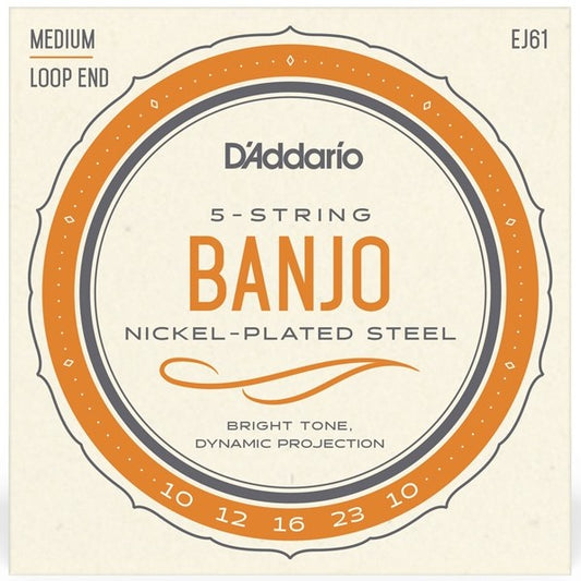 Banjo Strings, 5-String, D'Addario EJ61