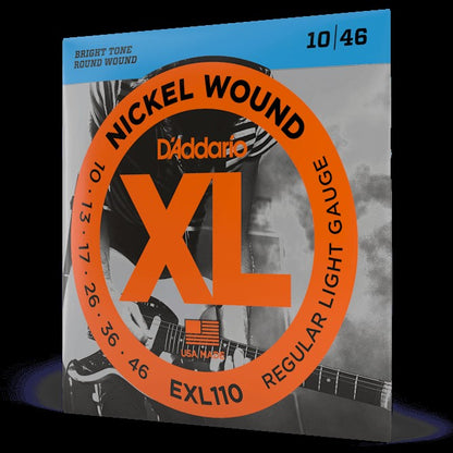 Guitar Strings, Electric, D'Addario EXL110 - Regular Light