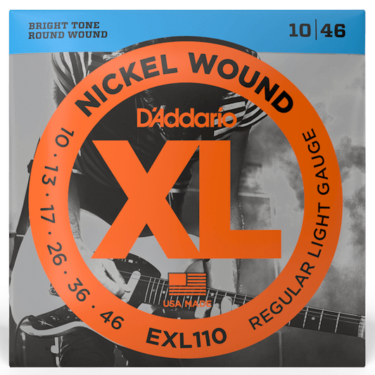 Guitar Strings, Electric, D'Addario EXL110 - Regular Light