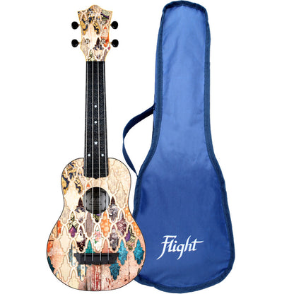 Flight TUS40 Travel Ukulele, Soprano - Granada