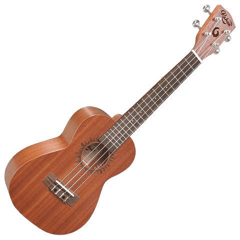 Kahua Mahogany Ukulele With Solar Eclipse Design, Concert