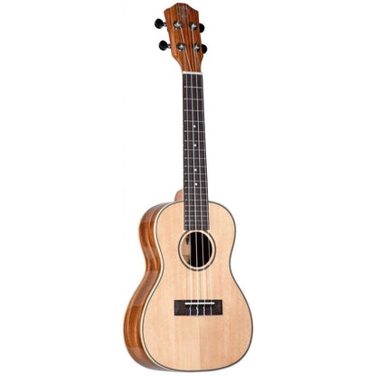 Teton TC160ZWG Ukulele, Solid Spruce Top/Zebrawood Back - Concert