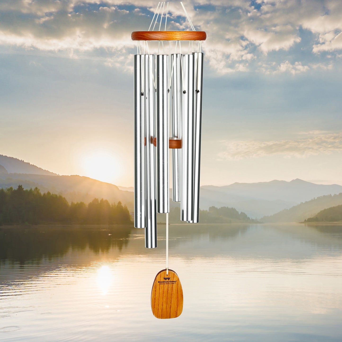 Amazing Grace® Chime - Medium, Silver - by Woodstock Chimes