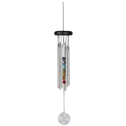 Chakra Chime - Seven Stones, Silver - by Woodstock Chimes