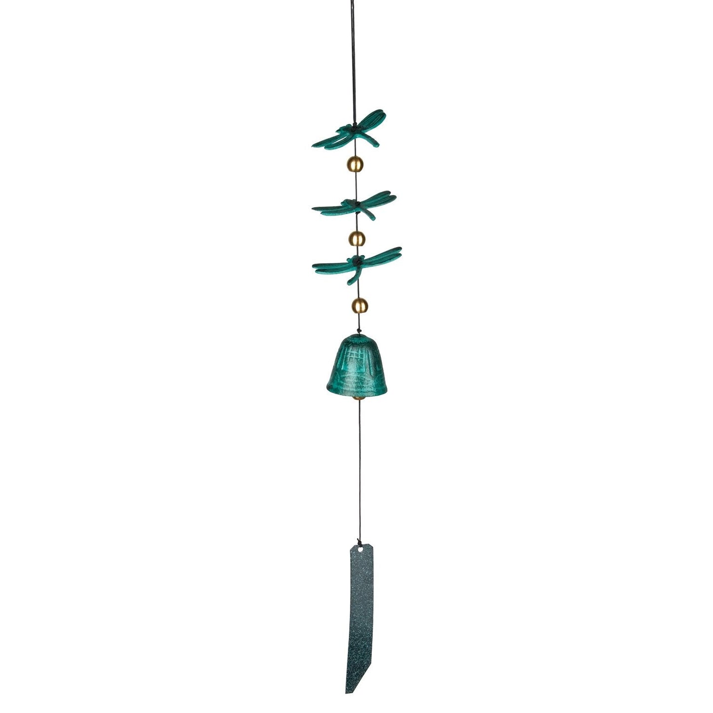 Woodstock Habitats™ - Dragonfly Windbell, Verdigris