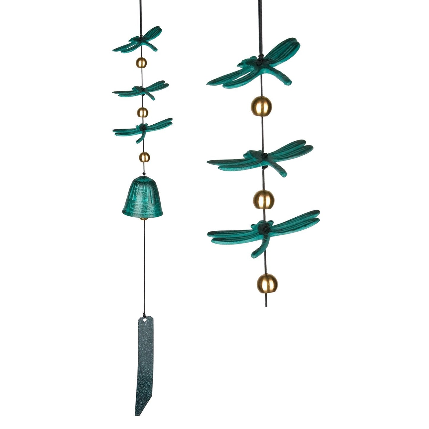 Woodstock Habitats™ - Dragonfly Windbell, Verdigris