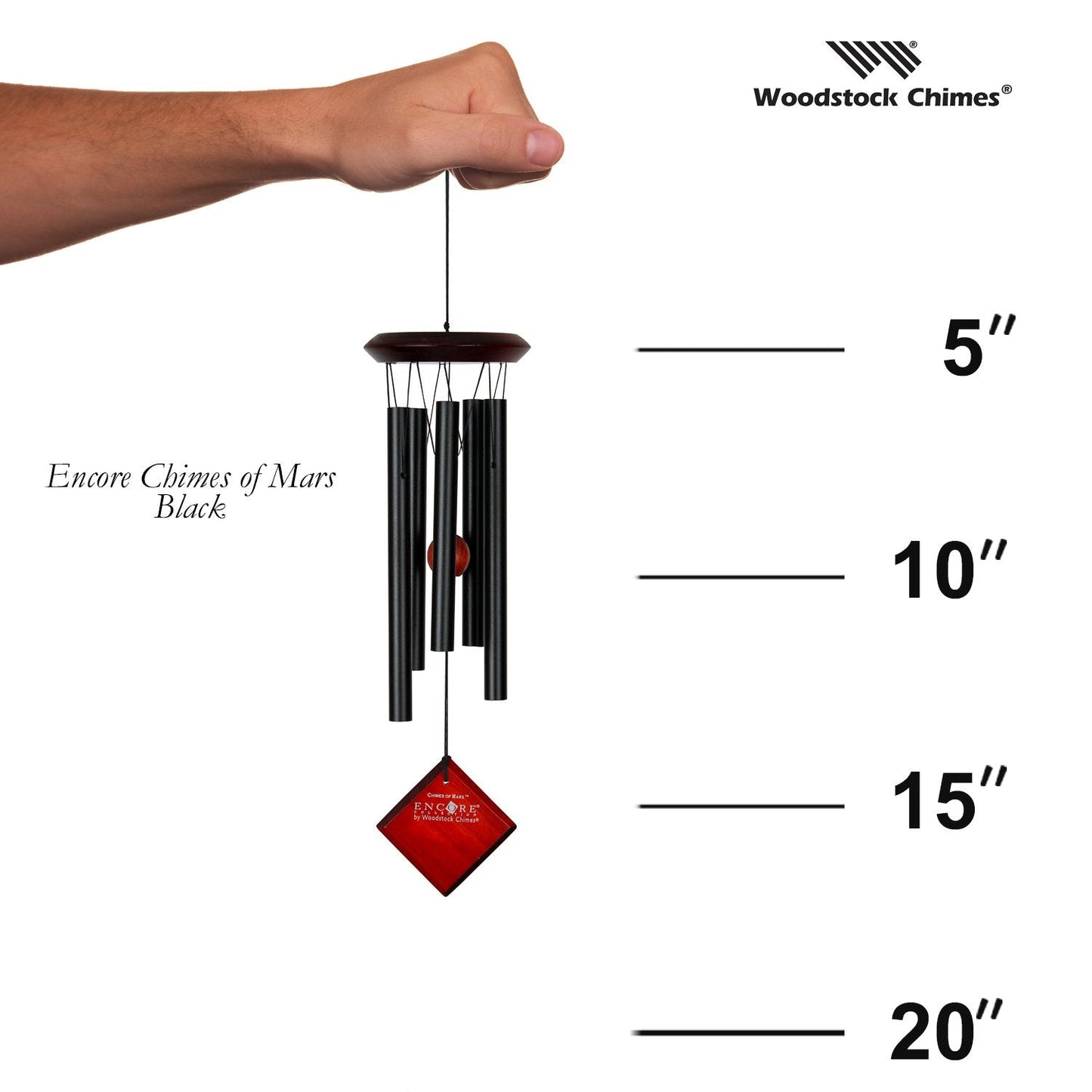 Encore® Chimes of Mars - Black - by Woodstock Chimes