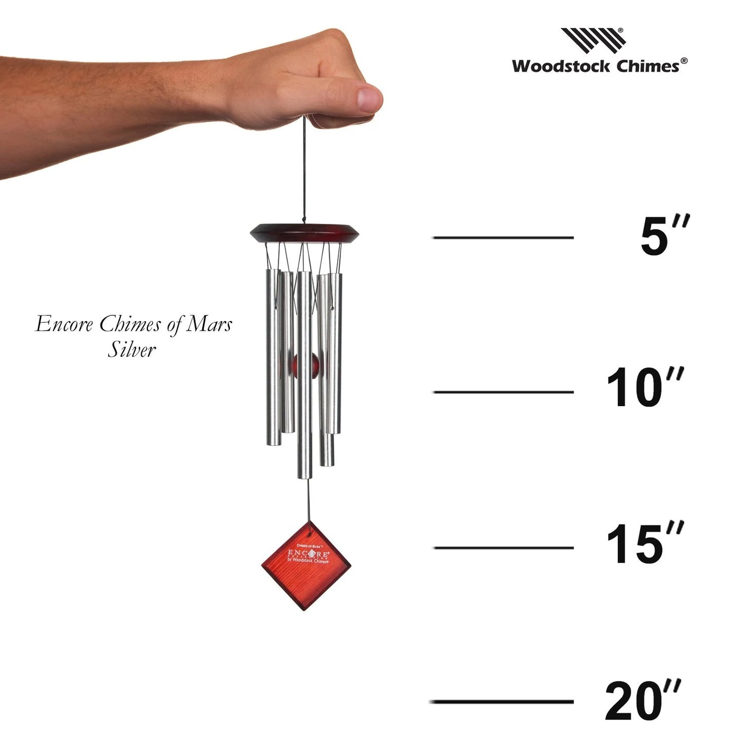 Encore® Chimes of Mars - Silver - by Woodstock Chimes