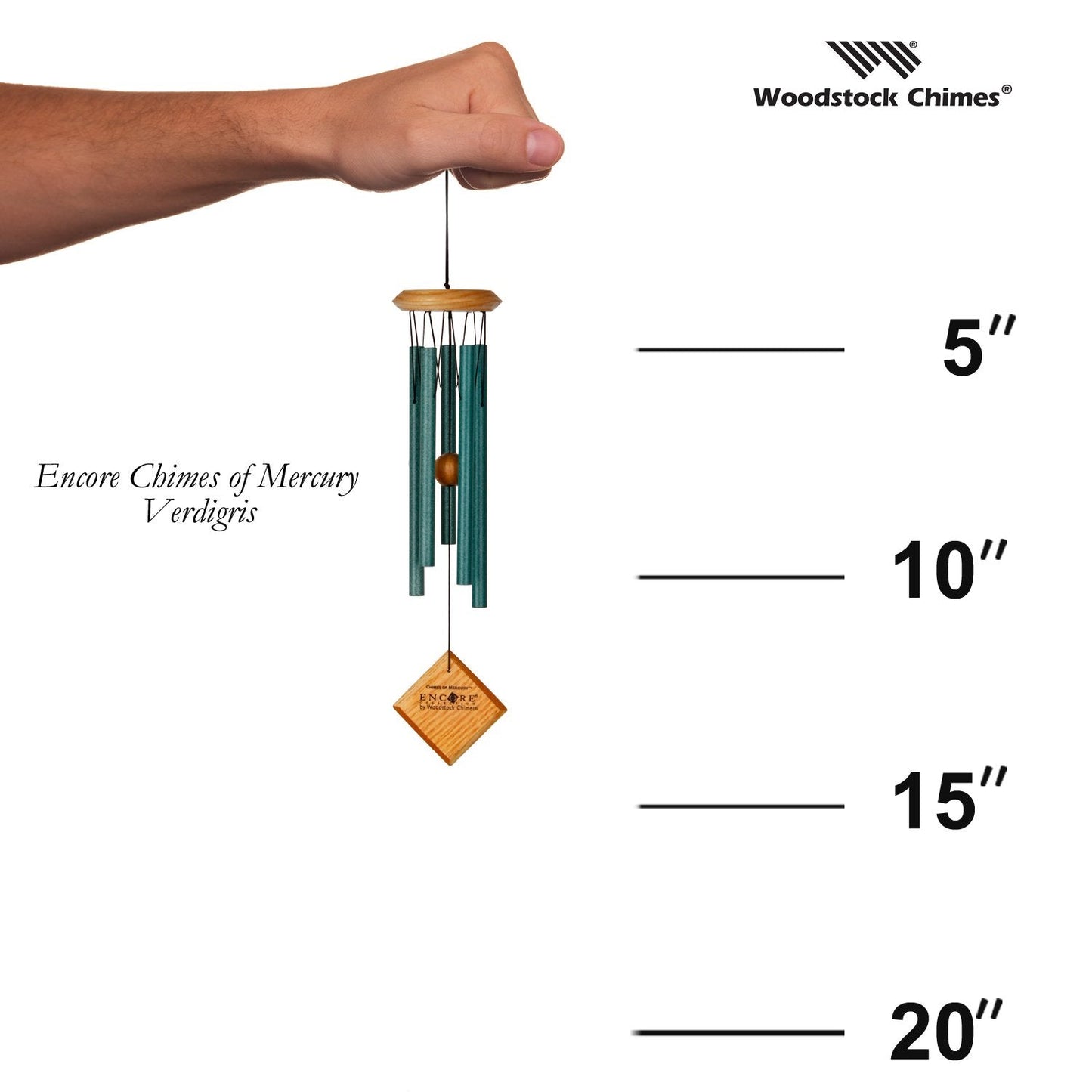 Encore® Chimes of Mercury - Verdigris - by Woodstock Chimes