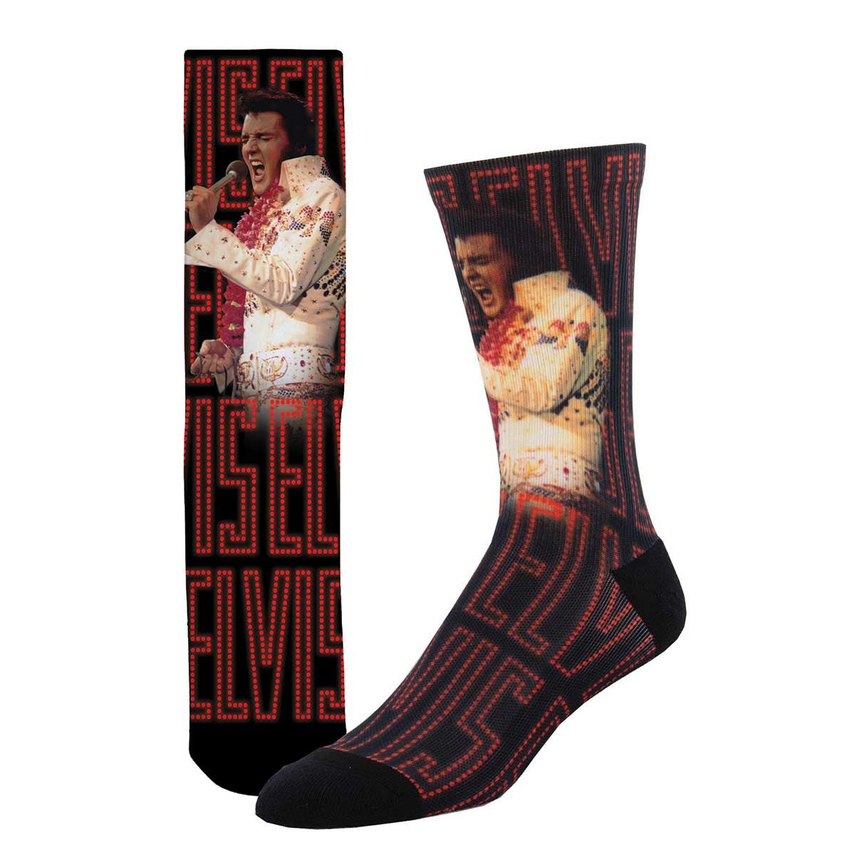 Men's Socks, Elvis Neon Lights