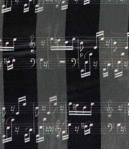 Sheet Music Scarf, Black