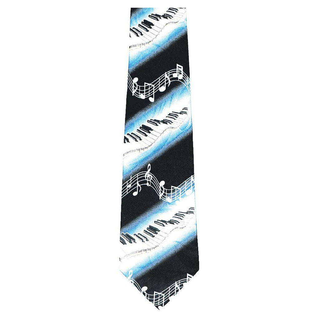 Neck Tie, Wavy Piano Keyboard