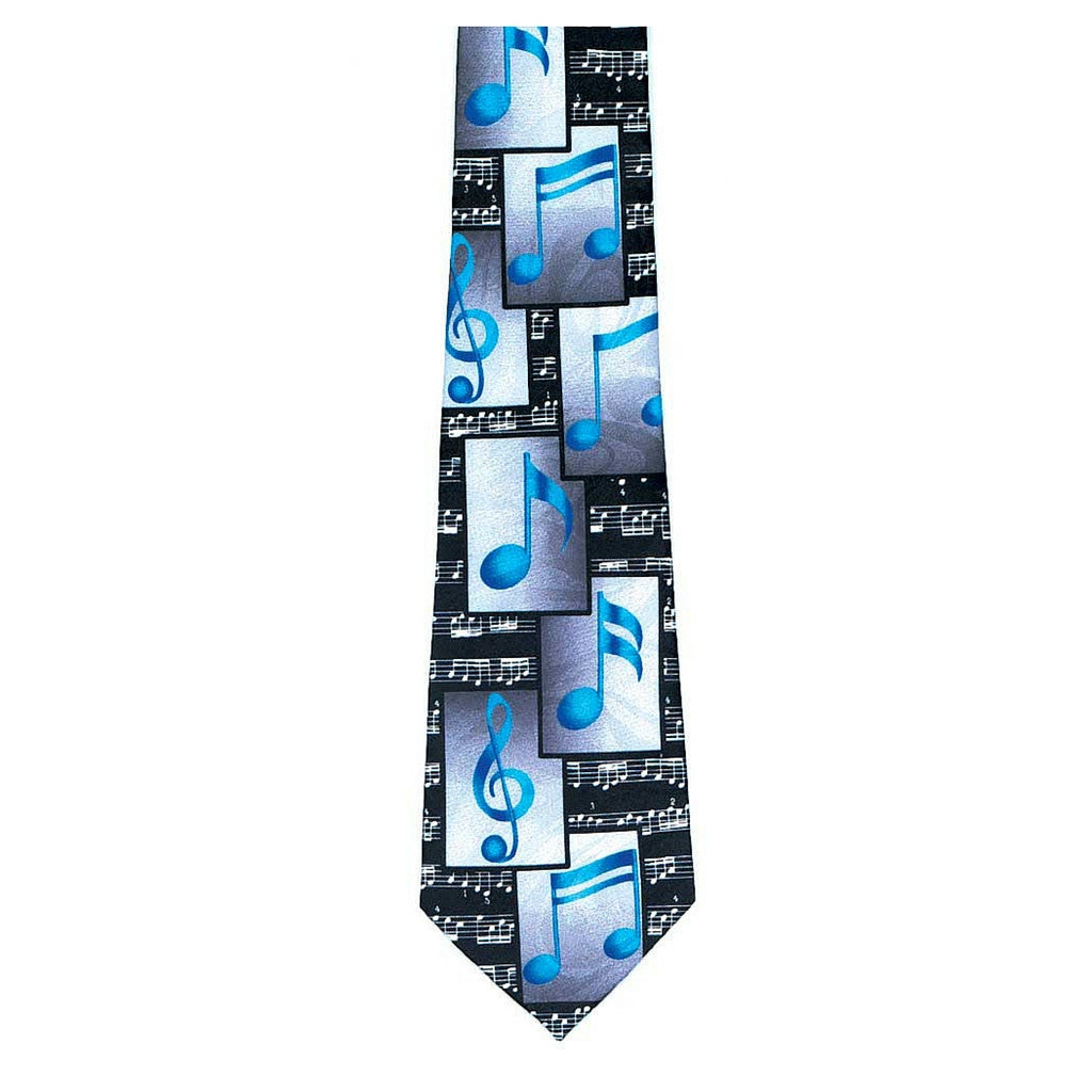 Neck Tie, Blue Block Notes