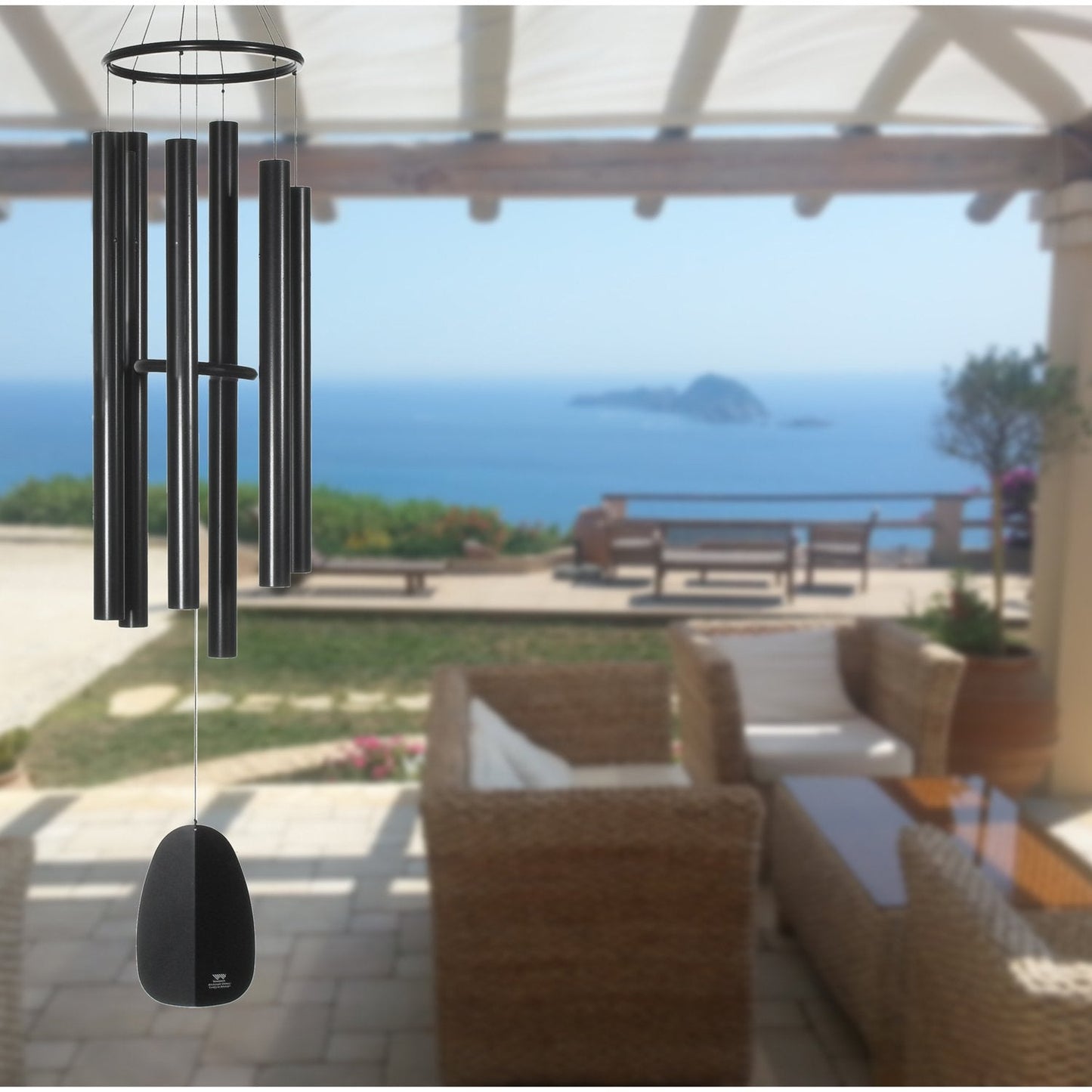 Windsinger Chimes of Apollo™ - Black - by Woodstock Chimes