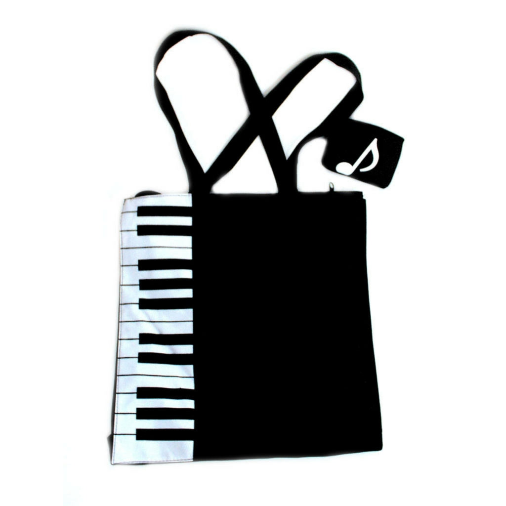 Tote Bag, Canvas, Keyboard with Coin Purse