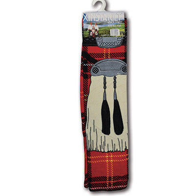 Insta-Kilt Beach Towel, Red Tartan