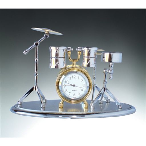 Desk Clock, Drum Set, Large