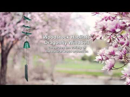 Woodstock Habitats™ - Dragonfly Windbell, Verdigris