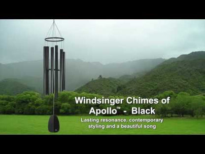 Windsinger Chimes of Apollo™ - Black - by Woodstock Chimes