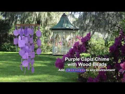 Purple Capiz Chime - by Woodstock Chimes