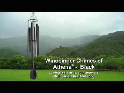 Windsinger Chimes of Athena™ - Black - by Woodstock Chimes