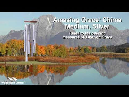 Amazing Grace® Chime - Medium, Silver - by Woodstock Chimes