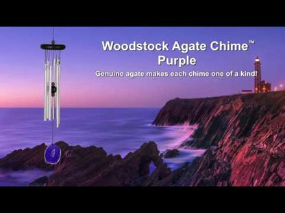 Agate Chime - Small, Purple - by Woodstock Chimes