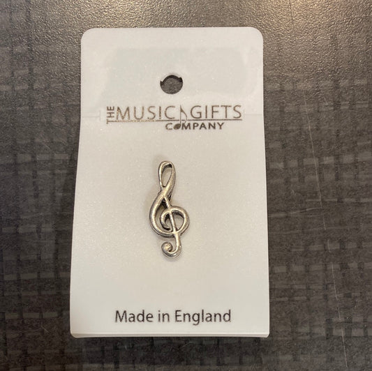 Pin, Pewter - Treble Clef