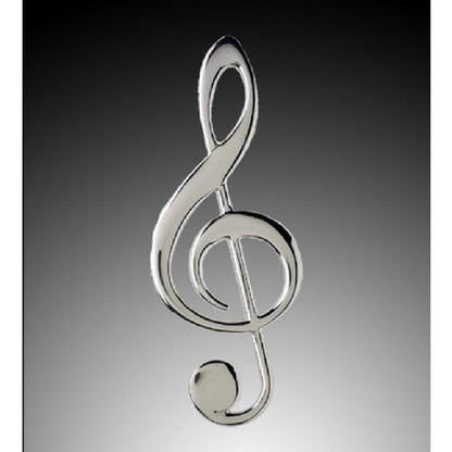 3-D Magnet, Treble Clef, Silver