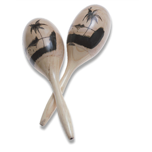 Wood Maracas, Tropical Island Design