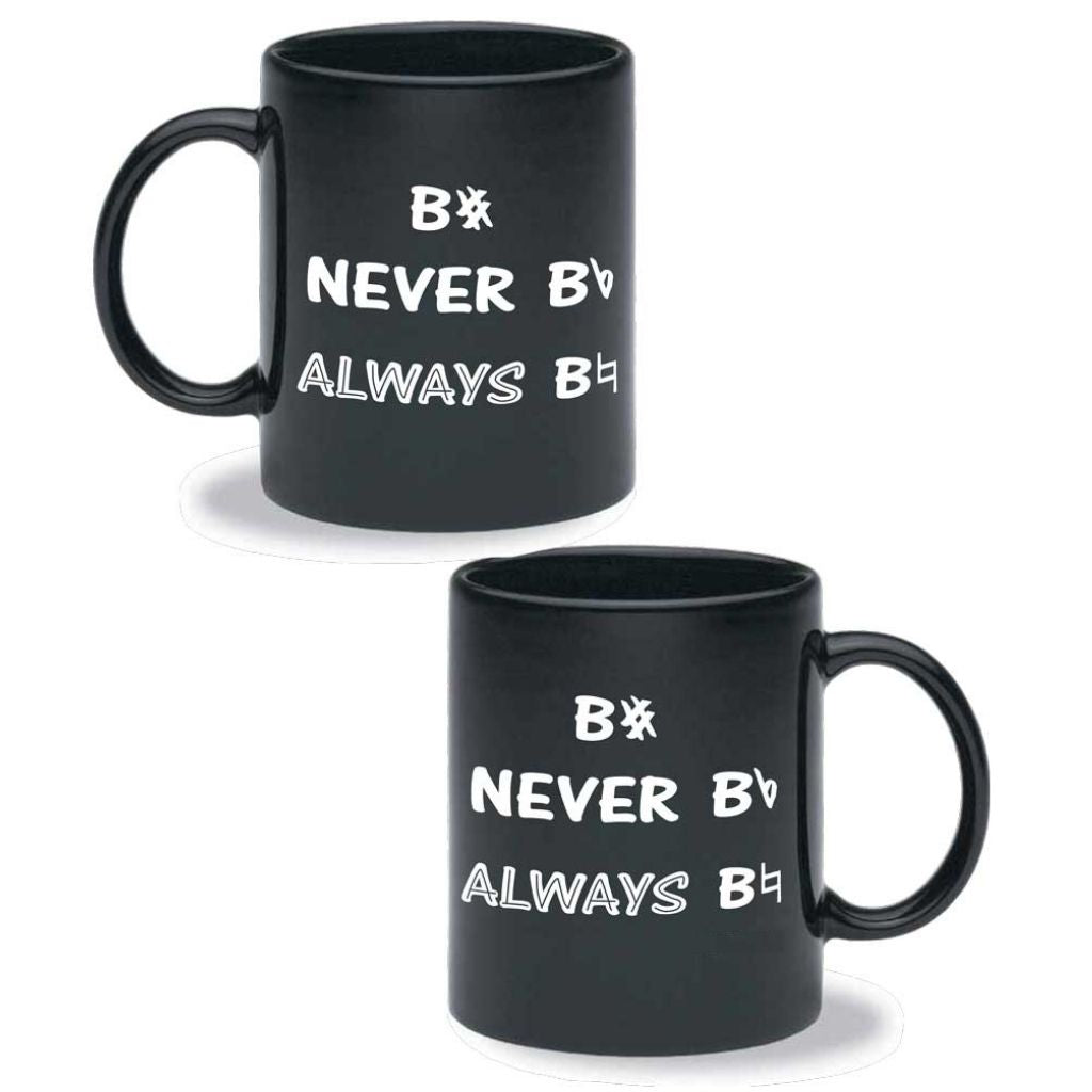 Mug, B-Sharp, Never B-Flat