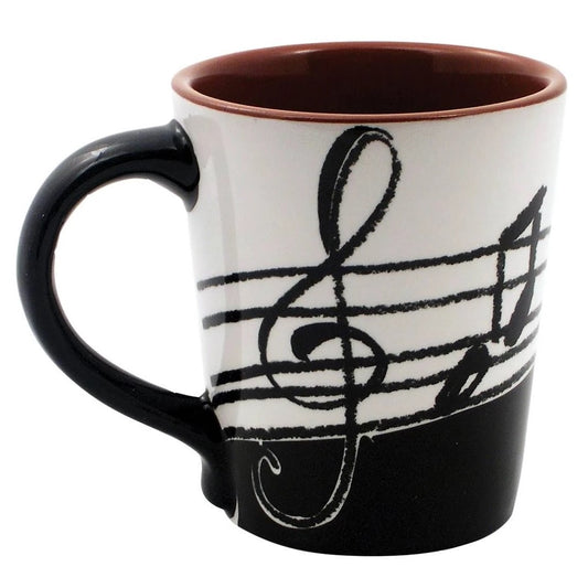 Mug, Latte - Stylized Music Staff