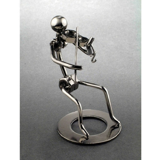 Metal Musician Sculpture, Violin / Viola  Player