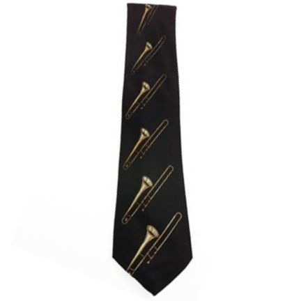 Neck Tie, Trombone Cascade - Black